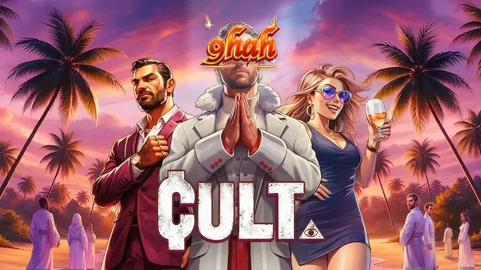 Interface do jogo de slot Cult em um smartphone moderno